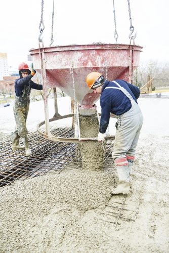 concreting workers