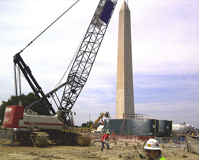 demolition on jobsite